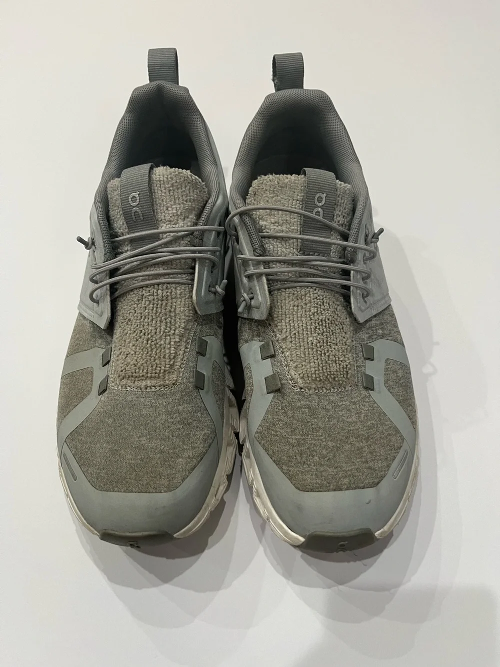 On Running Gray Cloud Terry Performance Sneaker Sz. 9